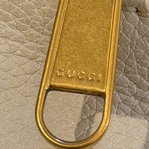 Authentic Gucci Cream Leather Small Belt Bag with Green & Red Web - Picture 11 of 16